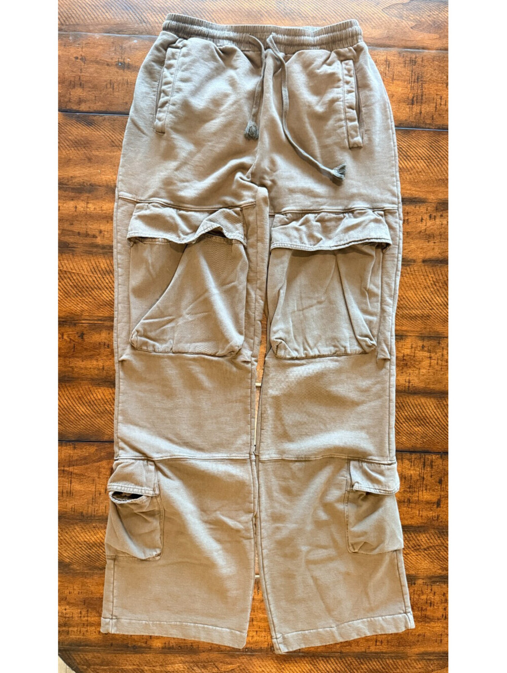 MNML Front Cargo Sweatpants Mens / Unisex  - Olive Size Small
